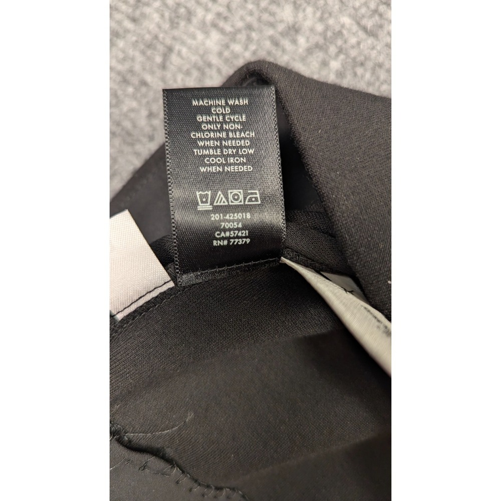 Ann Taylor Black V-Neck Peplum Top Small Elbow Sleeve Workwear Office Chic Work - Picture 5 of 9